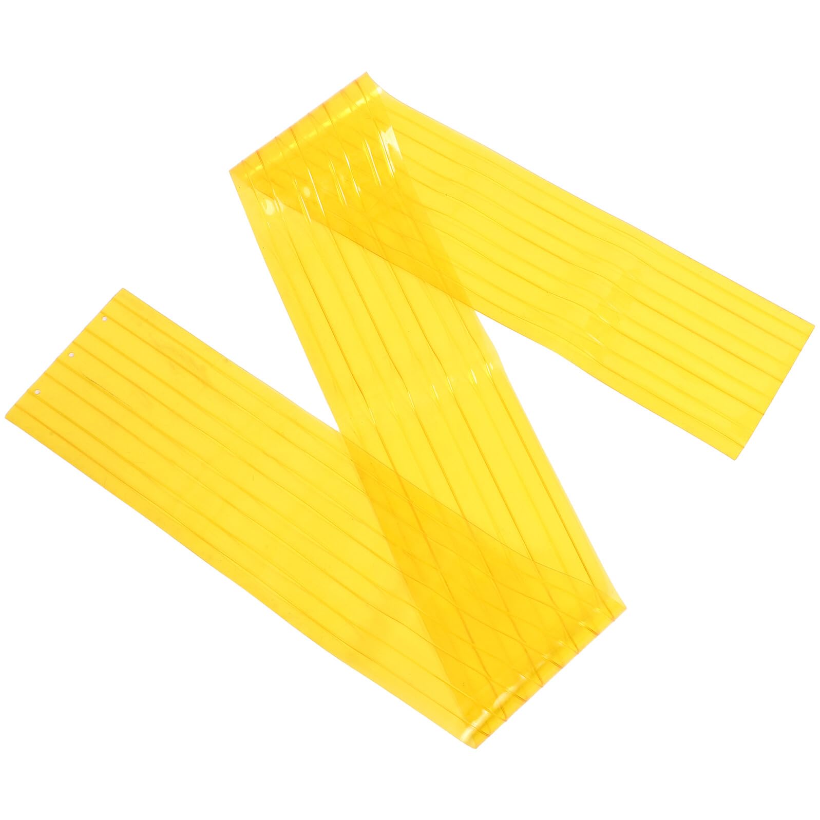 Rideau de niche pour chien PVC Toyvian protection thermique jaune amovible