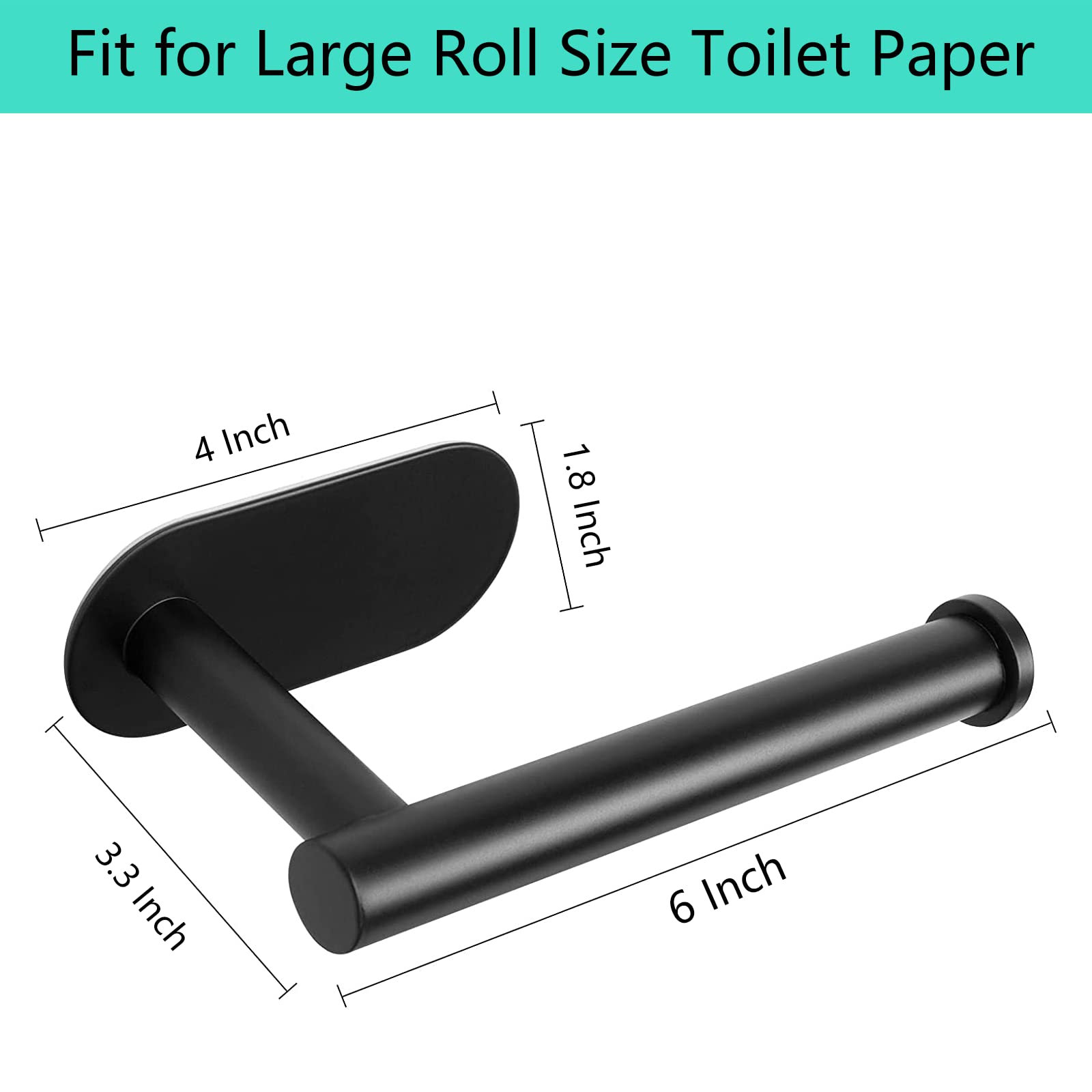 Support de Papier Toilette Auto-adhésif en Acier Inoxydable SUS304
