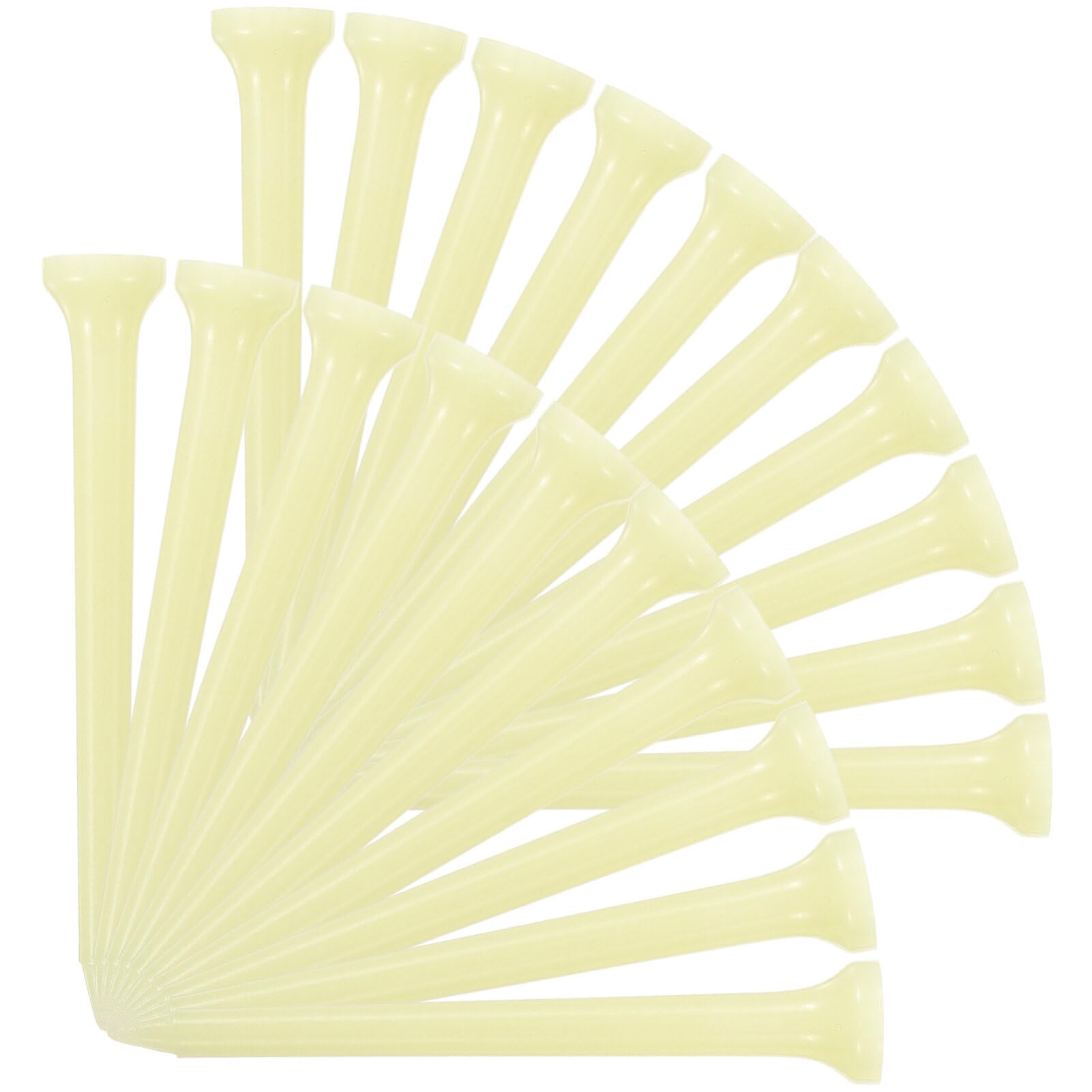 Baluue 20pcs Golf Tees Golf Holders Height Easy to Use for Practice Lightweight and Reusable Great for Driving Range and Training