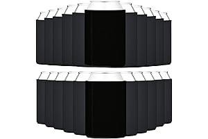 50-Pack Blank Can Coolers in Black for Personalized Vinyl Designs
