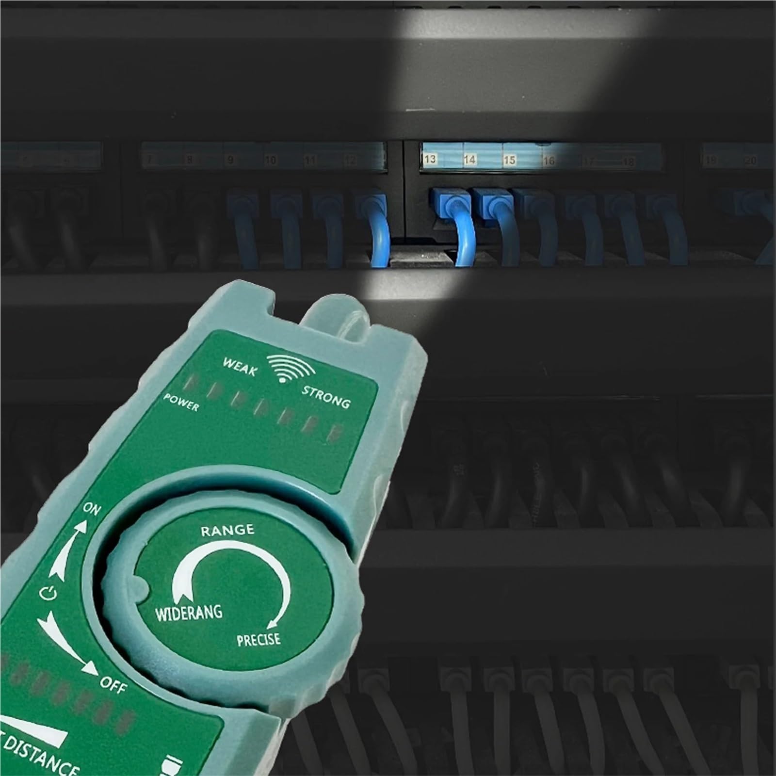Tester per cavi, Tester Per Cavi Di Rete, Rilevatore, RJ45 RJ11, LAN Ethernet per la raccolta dei cavi