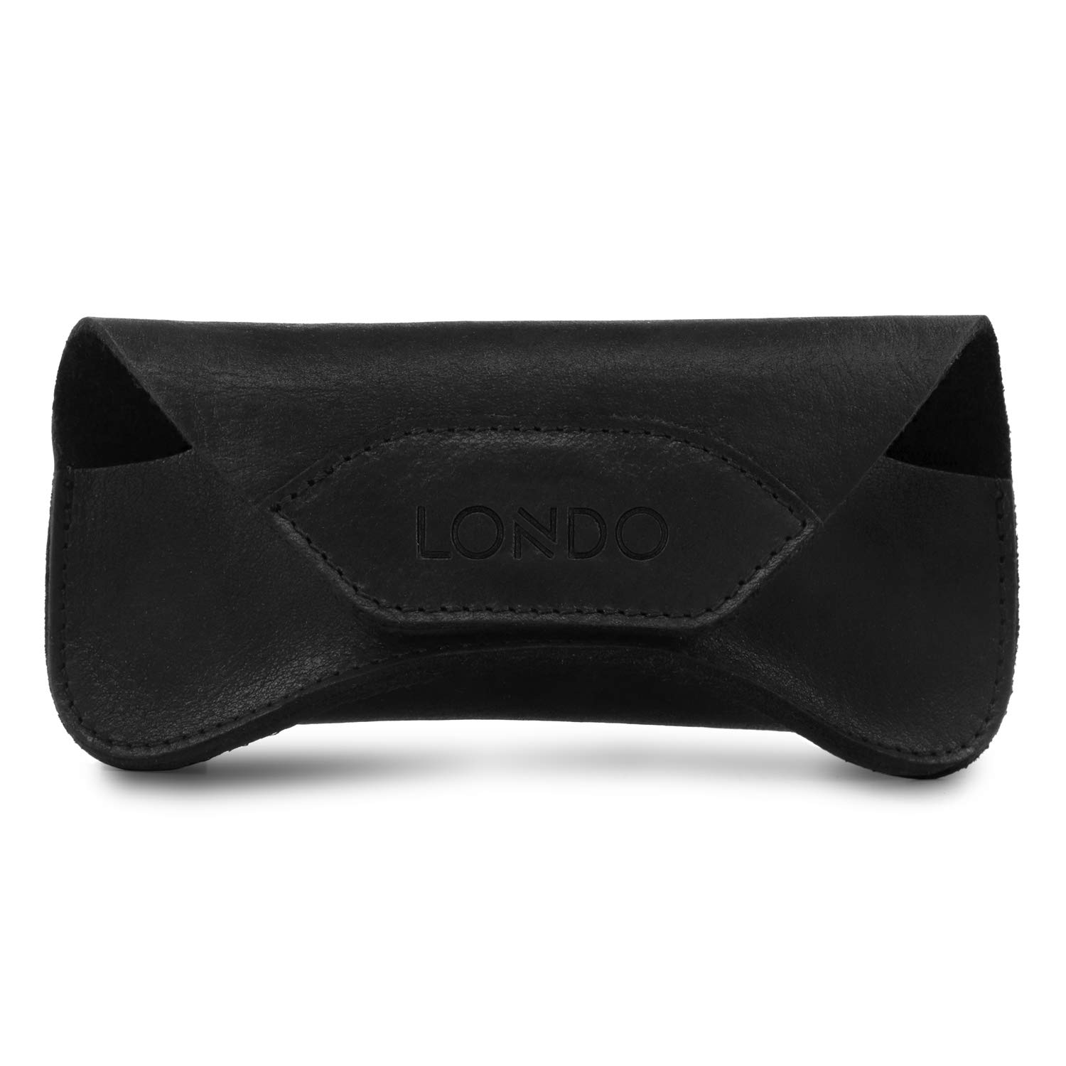 LONDO Genuine Leather Case for Eyeglass, Sunglasses, Goggles and Spectacles with Magnetic Closure