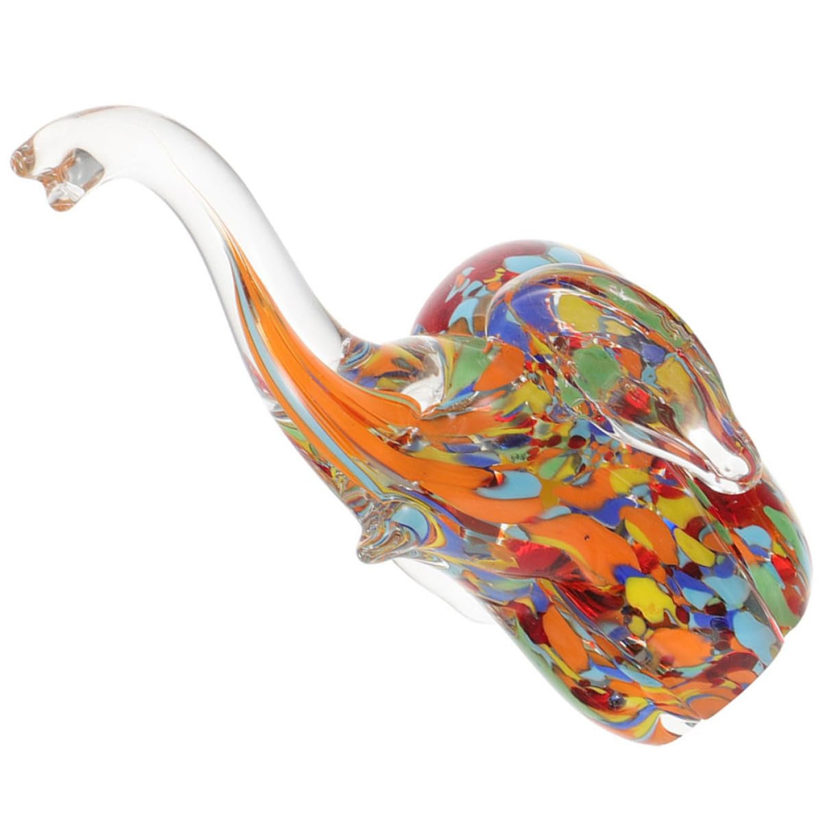 Figurine éléphant unique en verre, cadeau idéal de décoration de bureau