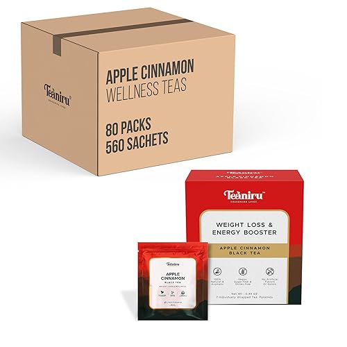 Vista 24 de Teaniru, Paquete surtido de muestras de té, 8 sabores exóticos de bienestar, envueltos individualmente en bolsas de té piramidales, ingredientes