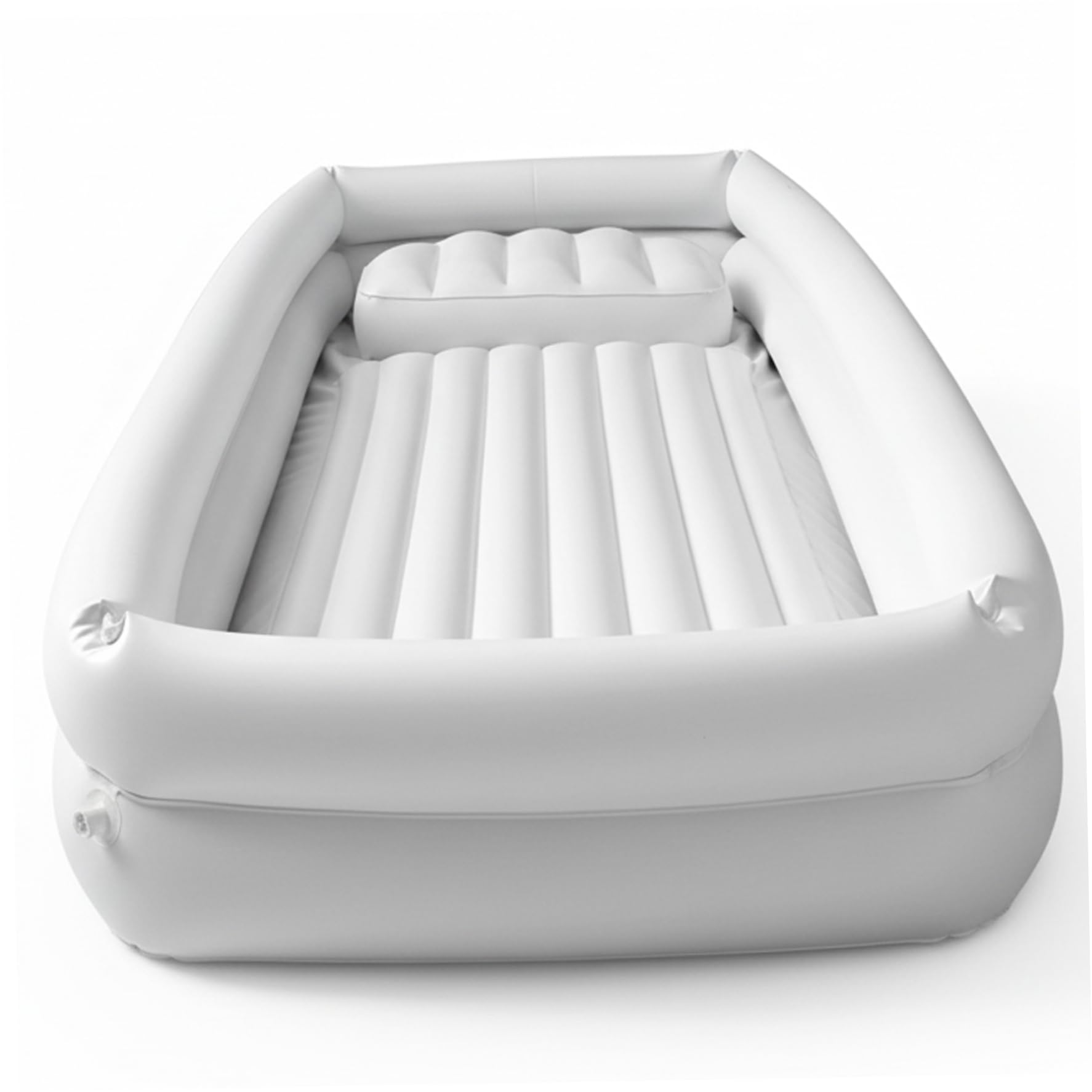 Bañera inflable, estación de lavado de cabello portátil para ducha junto a la cama, cómoda bañera para el cuidado de personas mayores, uso doméstico para adultos y niños, blanco, decoraciones de Été