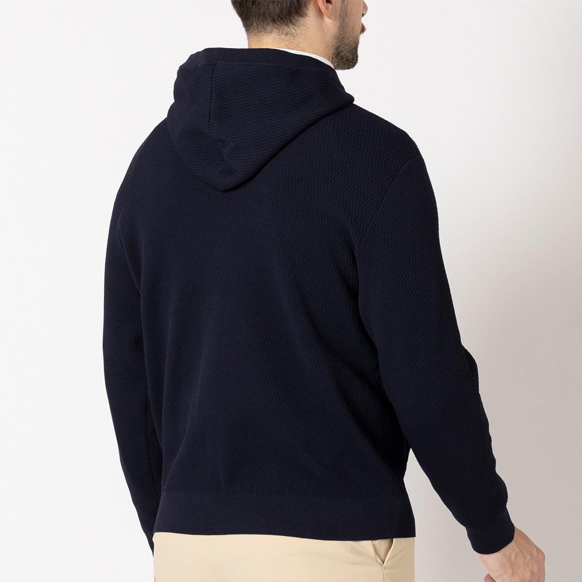 美品 フットジョイ ハニカム柄 長袖プルオーバーセーターフーディー