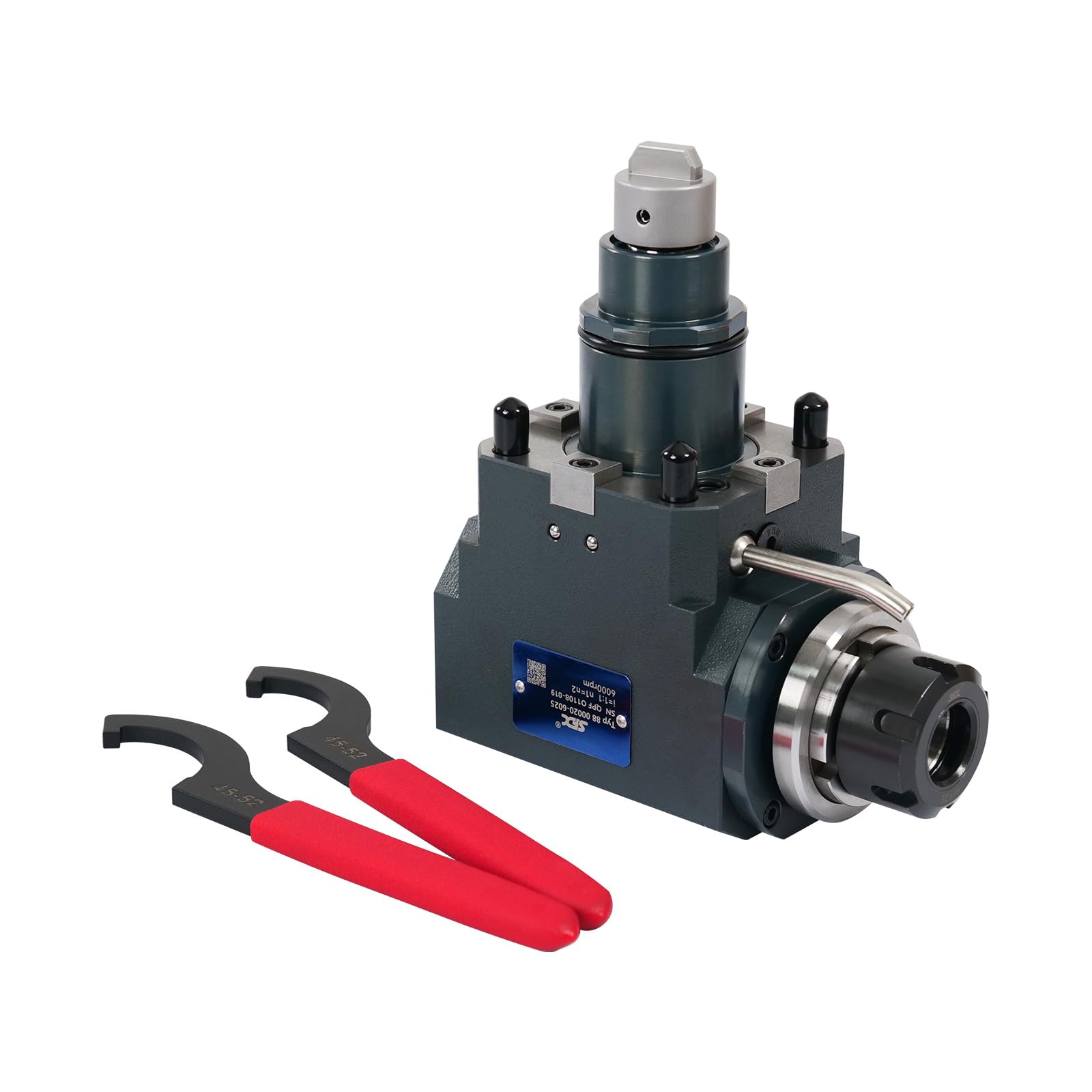 LYXC BMT Driven Tool Holder BMT55 Boring Bar Holder Block Turning Tool Holder Block Live Tooling for CNC Lathe (BMT55-90°-60-ER32)