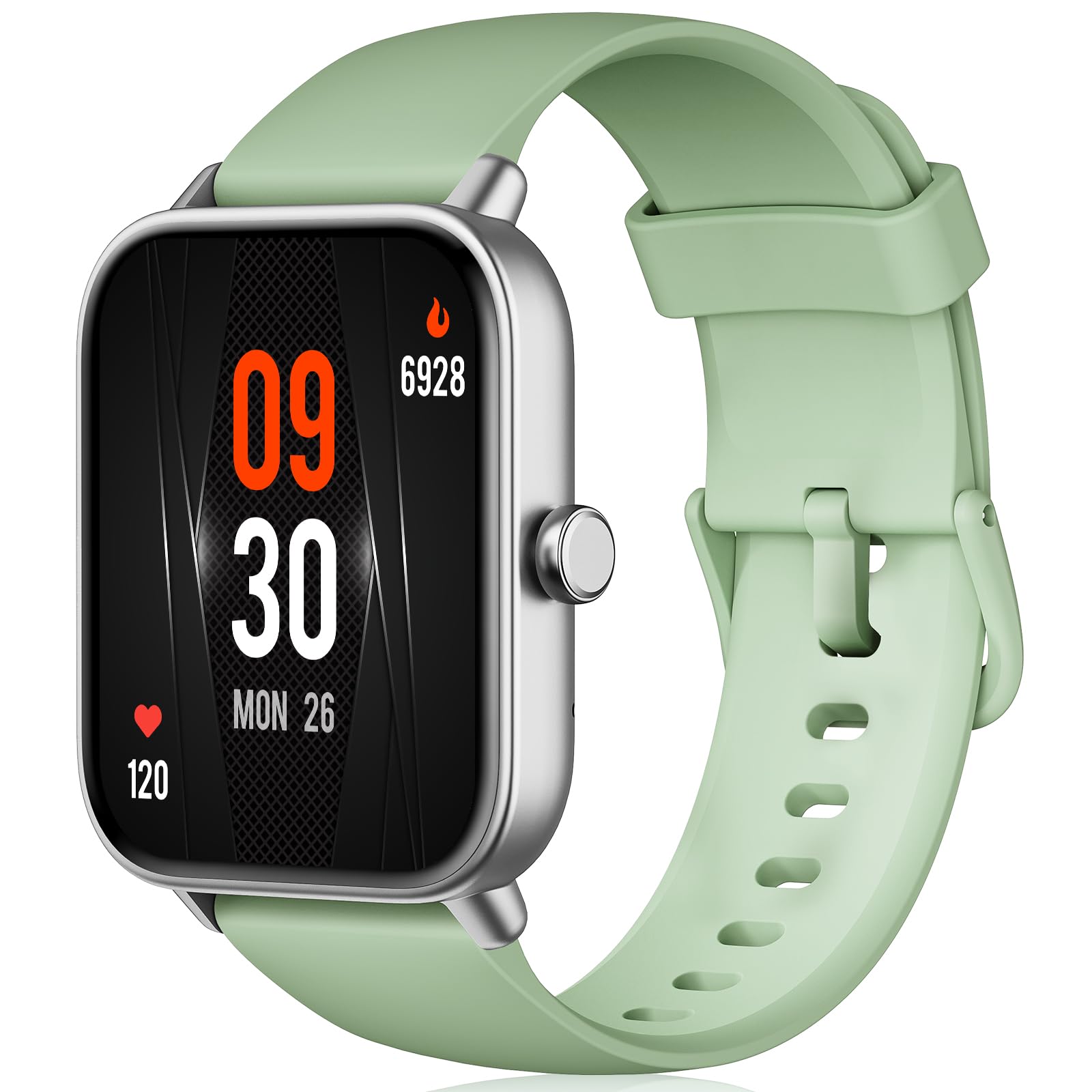 Tensky Smartwatch Uomo Donna Rispondi/Effettua Chiamate, 1.8" Orologio Alexa Integrata, SpO2/Frequenza Cardiaca/Sonno/Stress, 100 Modalità Sport, IP68 Smart Watch per Android/iOS Verde