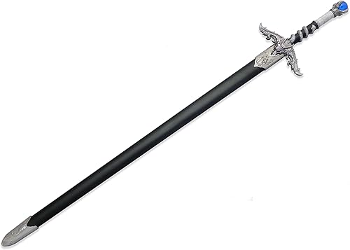 Vista 15 de Medieval Crusader Sword with Scabbard - Choose Your Style Anillo irlandés Hilt Espada celta,Carbon Steel,Espada de serpiente dragón,Espada de dragón