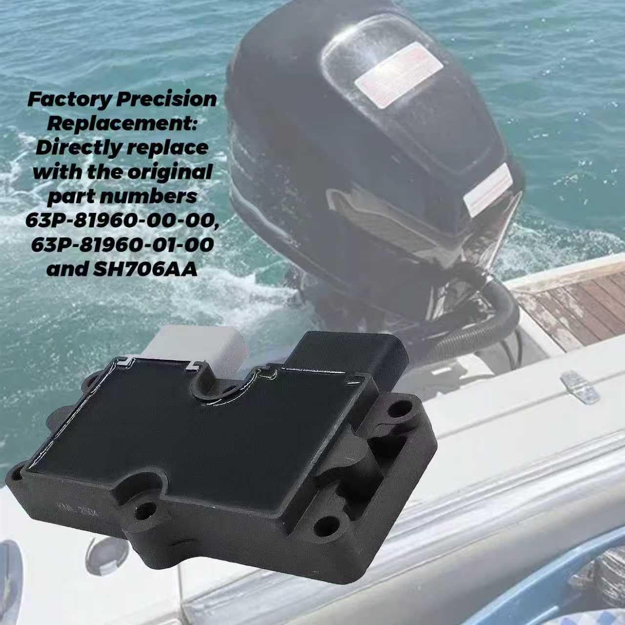 LOONGPART Voltage Regulator Rectifier Compatible with Yamaha 150HP 4-Stroke Outboard Replaces 63P-81960-00-00 & 63P-81960-01-00 Fits F150/LF150 TLR/TXRC/TXRD Models (2004-2007)