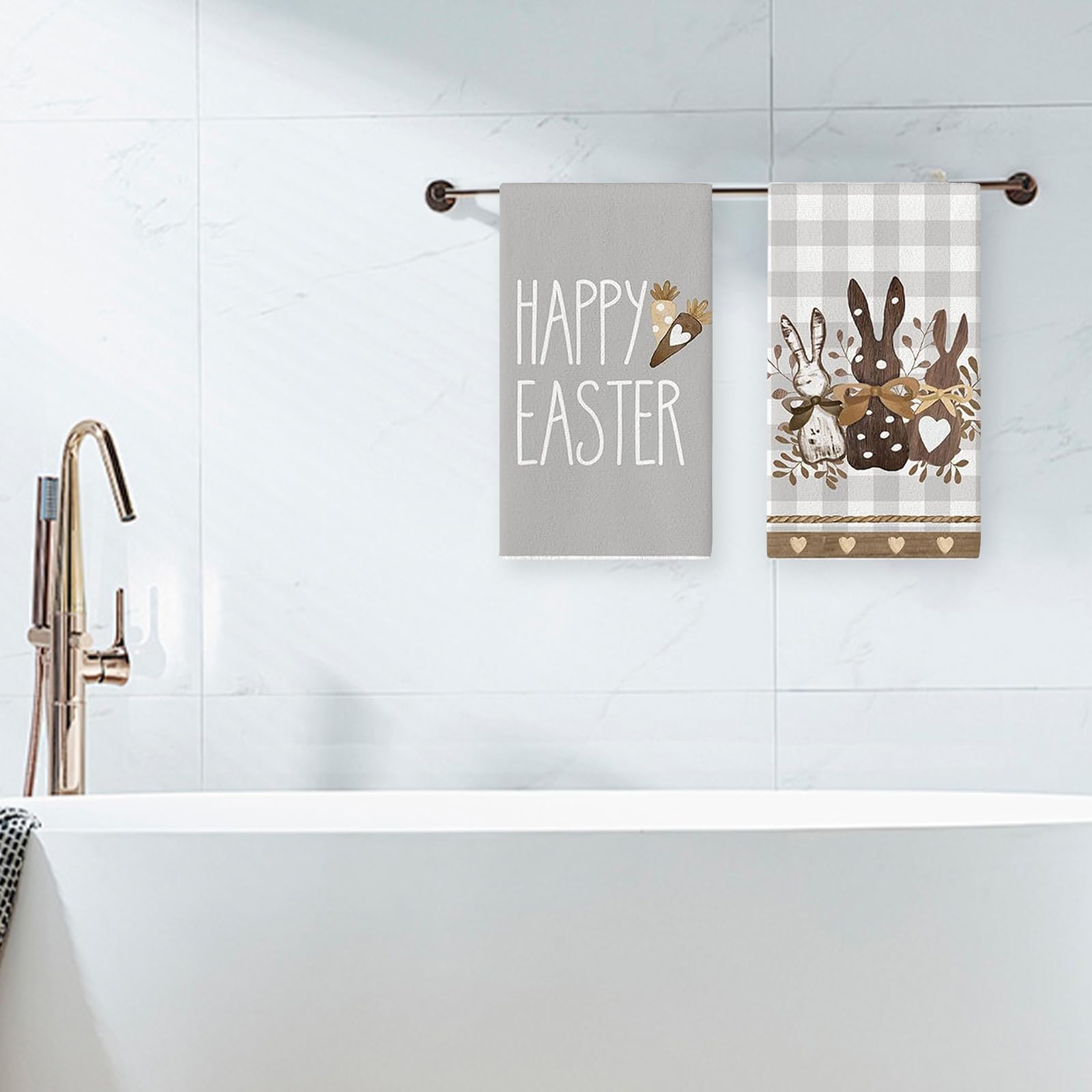 2 Strofinacci Da Cucina Pasqua - Asciugamani Cotone 43x66 Cm Decorativi - Foto 9