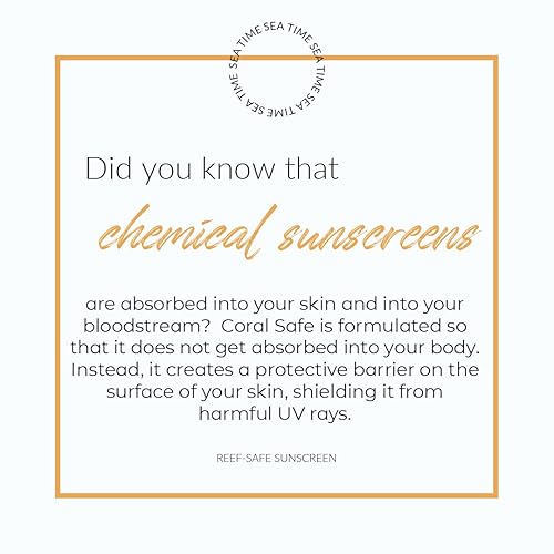 Miniatura 5 de Protector solar mineral seguro para arrecifes, tamaño de viaje, aprobado por Hawái y México, biodegradable, libre de zinc, oxibenzona y octinoxato,