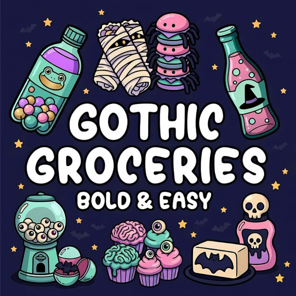 Gothic Groceries: Bold and Easy Kawaii Goth Treats and Simple Haunted Snacks for Stress-Free Fun