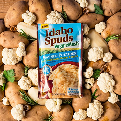 Idaho Spuds Veggie Mash, Cauliflower Butter & Herb Mashed Potatoes, 10 Count