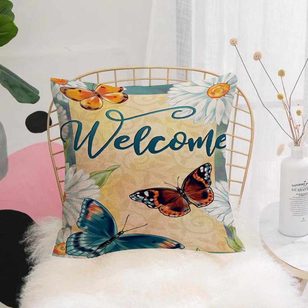 Hyosxw Purplr Ahd Red Irises Floral Botanical Flowe - A1 Cushion Cover,Throw Pillow Case Home Decorative For Living Room Bedroom Sofa Chair 18X18 Inch,Purplr Ahd Red Irises Floral Botanical Flower. Wild Spring Leaf Wildflower. Wat,Pillowcase 45X45cm