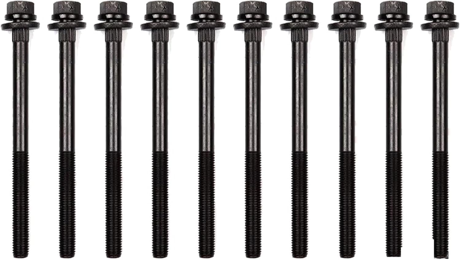 Engine Parts Cylinder Head Bolt Kit 2.4 L 95-10 Compatible with Chrysler Cirrus Dodge Caravan Jeep TJ Plymouth 2.4L L4 Gas ES71028