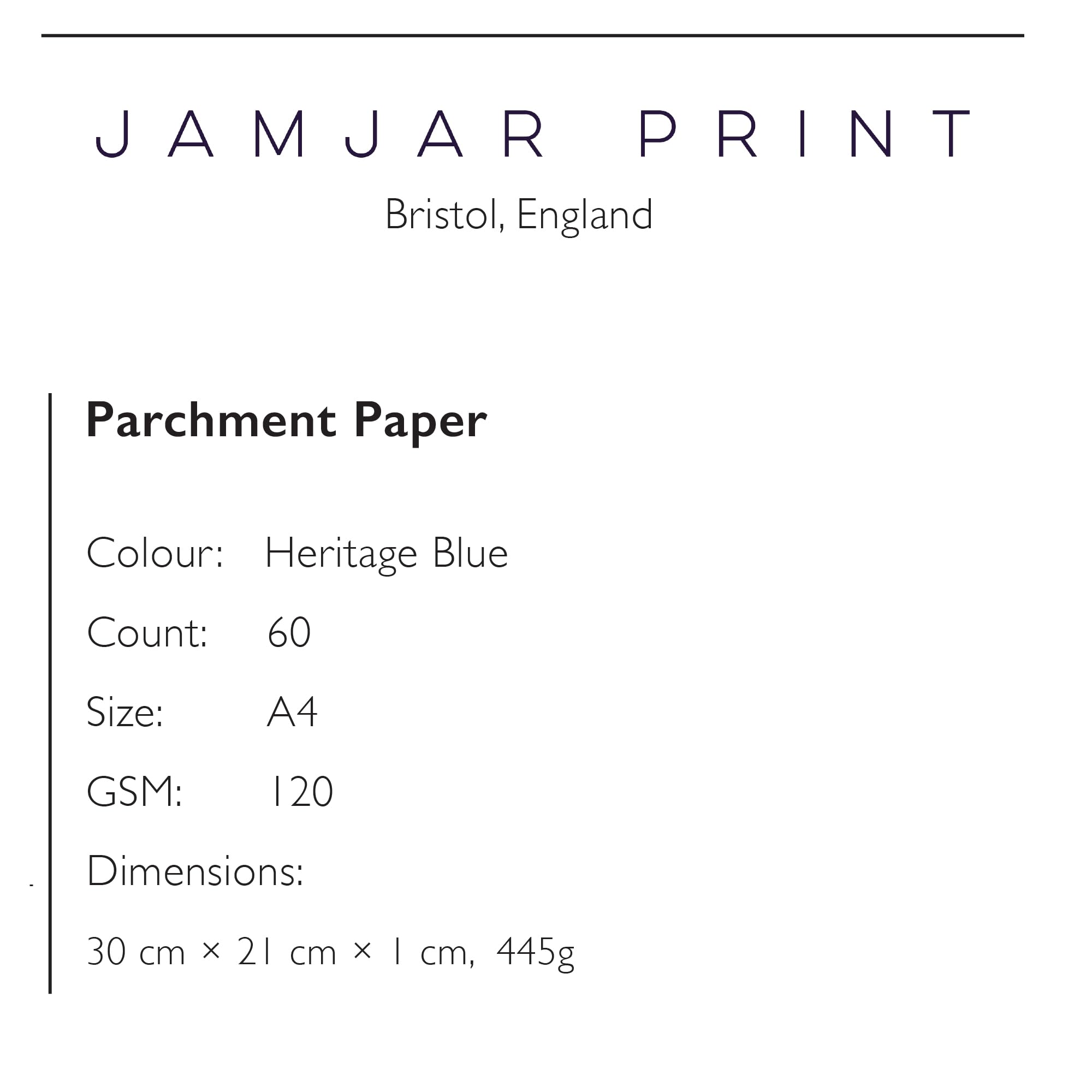 JamJar Print Papier Cartonné Noir De Jais | 25 Feuilles A4 270 G/m²