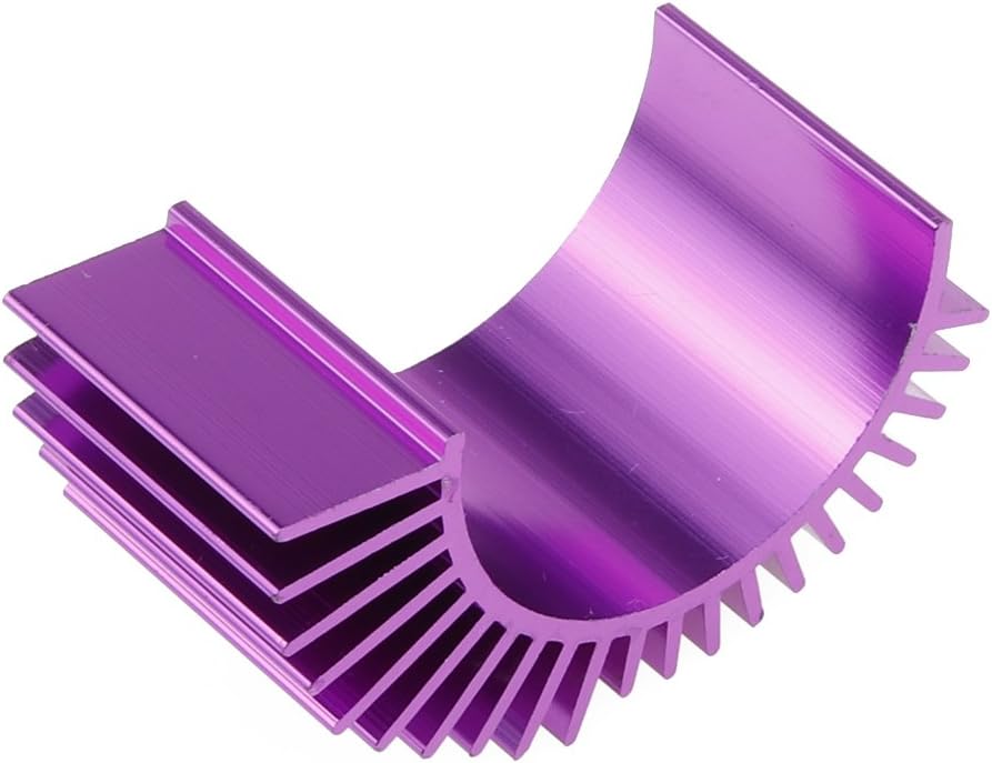 Heat Sink 540/545/550 Size Motor Cooling Heatsink Top Vented for 1/10 Rc Hobby Model Car/Boat Hsp Hpi Wltoys Himoto Redcat (Purple)