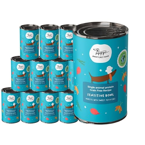 Hygge Dog - Comida húmeda para perros monoproteica con proteína de insecto y patata dulce