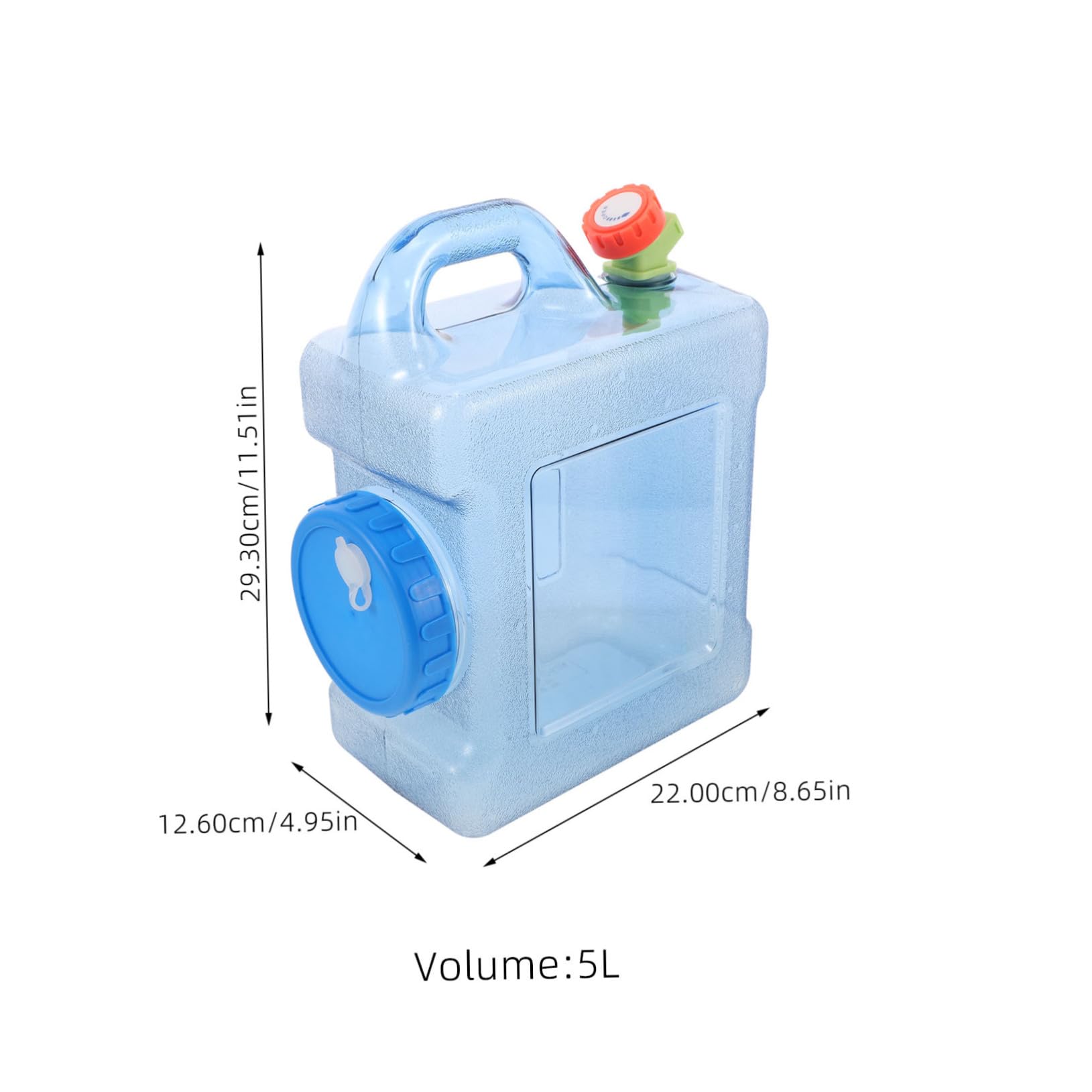 Happyyami Outdoor Portable Water Bucket with Faucet Lightweight Camping Water Jug for Picnic Hiking and Outdoor Activities Durable and Convenient