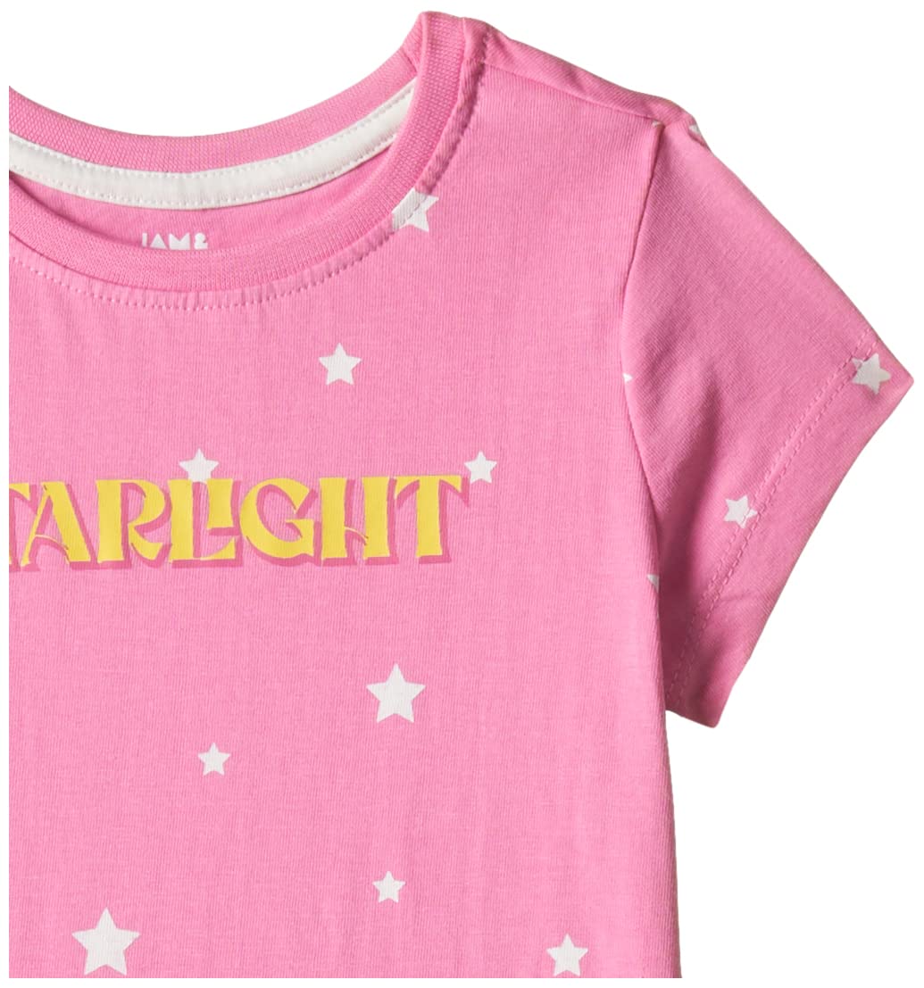 Amazon Brand - Jam & Honey Girls 100% Cotton Printed Half Sleeves Regular Fit T-Shirt (Pack of 2) offers donot miss
