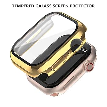 Amazon.com: 2 Pack Gold Case for Apple Watch SE 2 Series 6/5