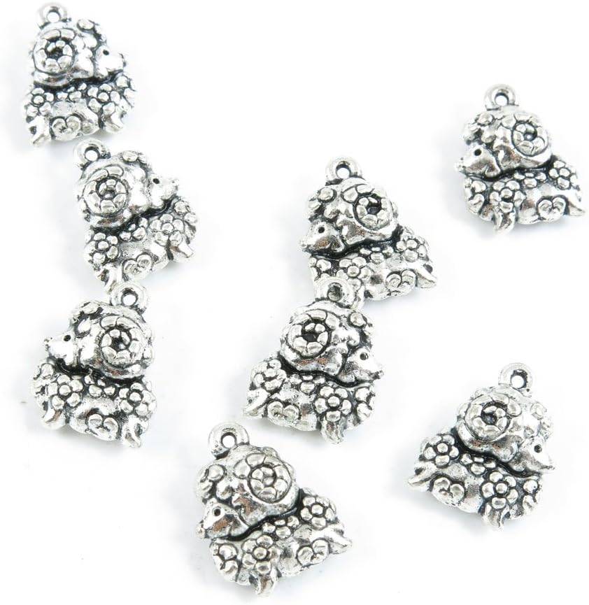 70 Pieces Jewelry Making Charms Antique Silver Tone for Necklace Pendant Bracelet H9AA1 Chinese Zodiac Sheep Goat