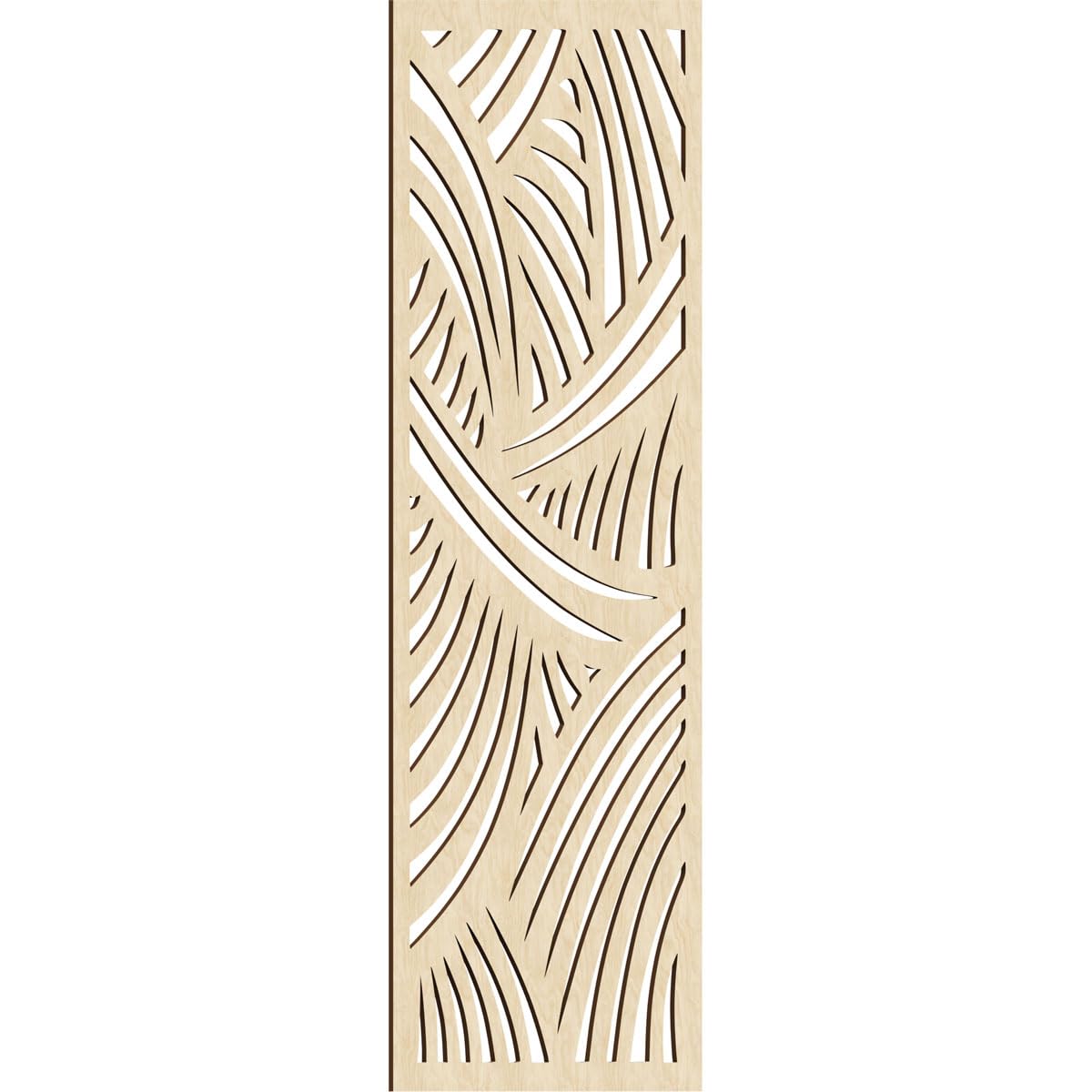 33 3/8"W x 84 3/8"H x 3/8"T Chester Decorative Fretwork Wood Wall Panels, Birch