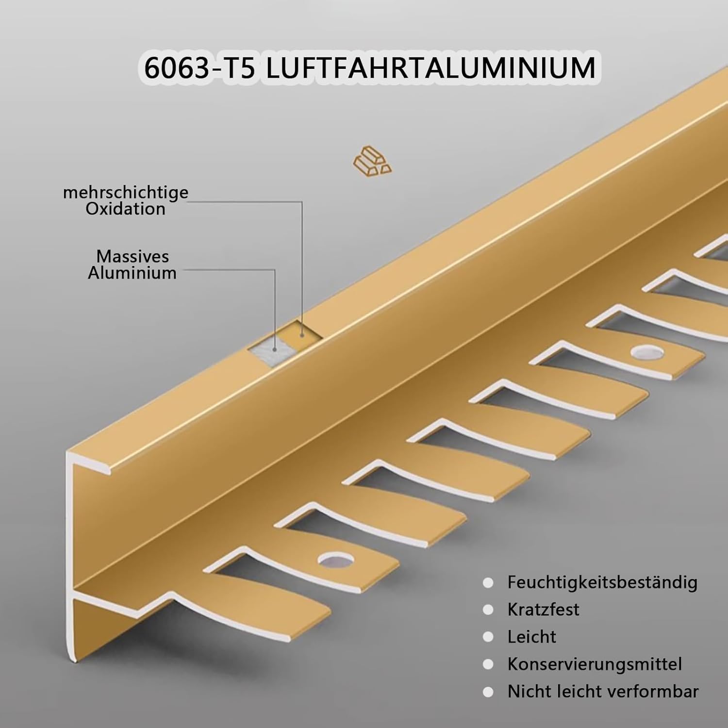 F-Profil-Fliesenendstreifen 135 cm – 2 Stück, Außenkantenschutz für Wohnzimmer, Balkon und Badezimmer – wasserdichte und langlebige Fliesenprofile für professionelle Endbearbeitung, Schwarz,