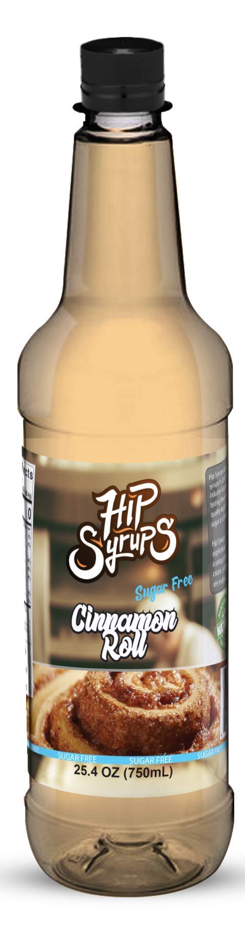 Hip Syrups - Cinnamon Roll Sugar Free Simple Syrup Designed for Coffee, Hot Cocoa, Sugar Free