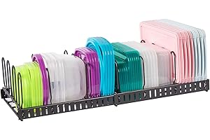 Expandable Food Container Lid Organizer