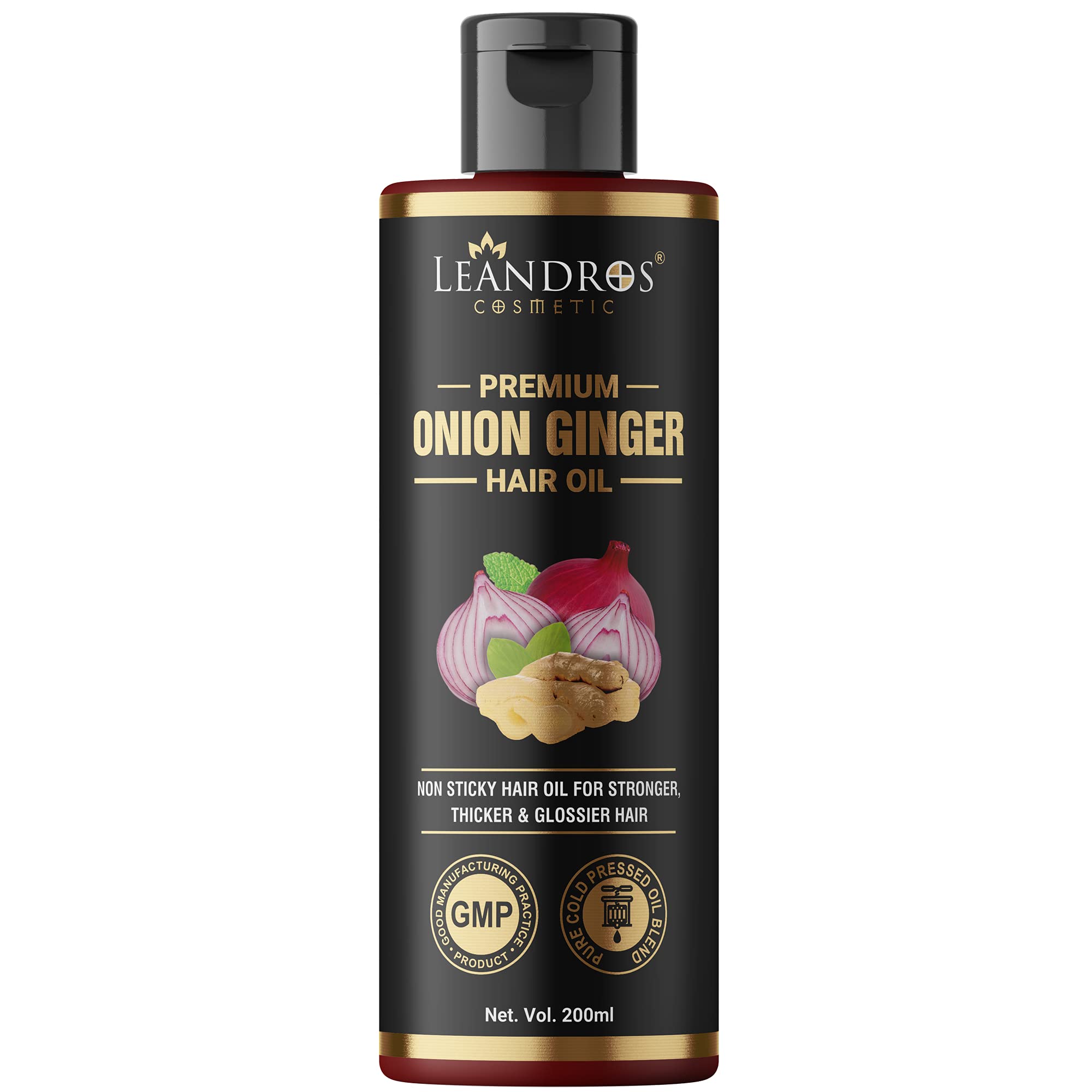 Leandros Premium Onion Ginger Hair oil 200ml