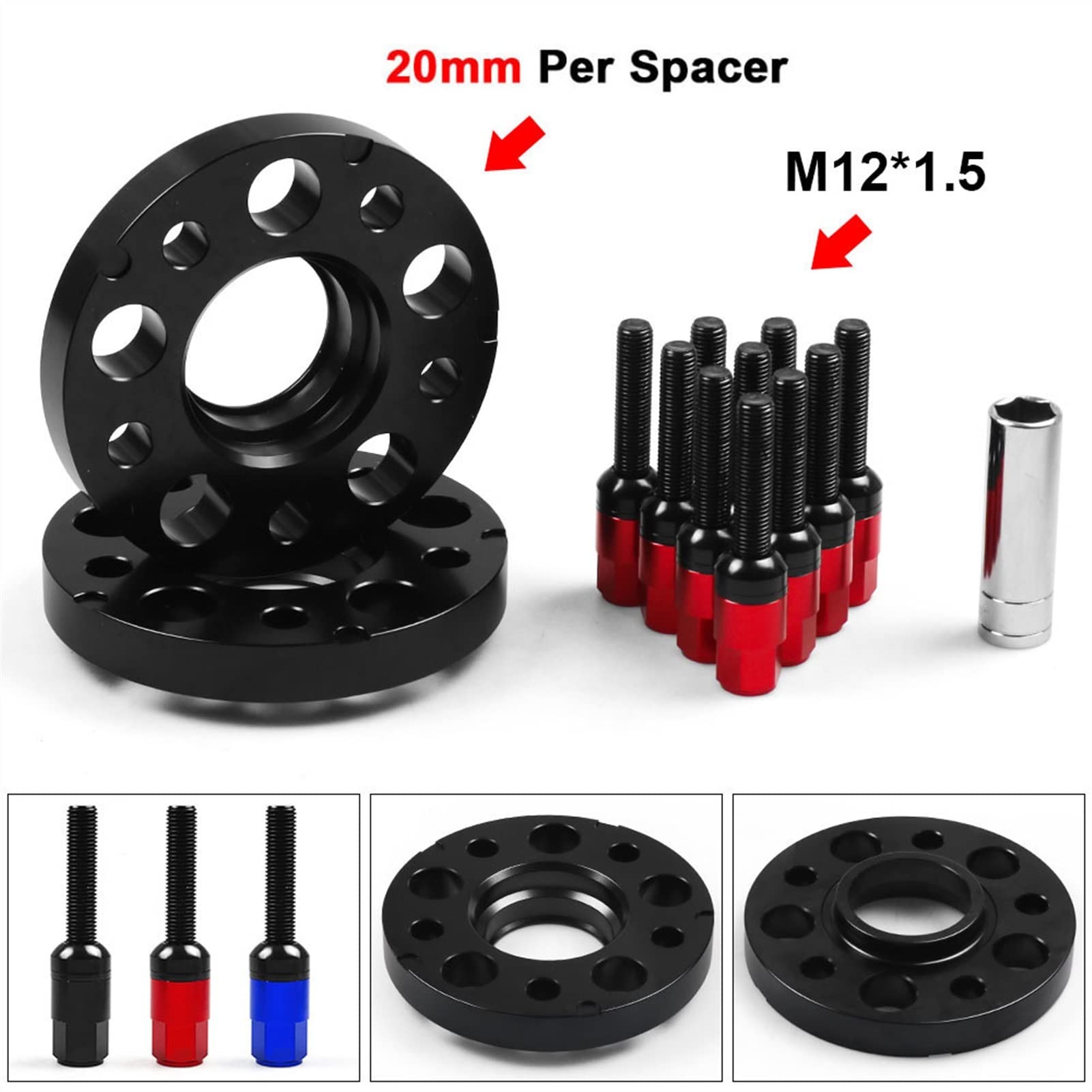 20mm 66.6mm 5x112mm piasta z otworem centrycznym dystansowe koła