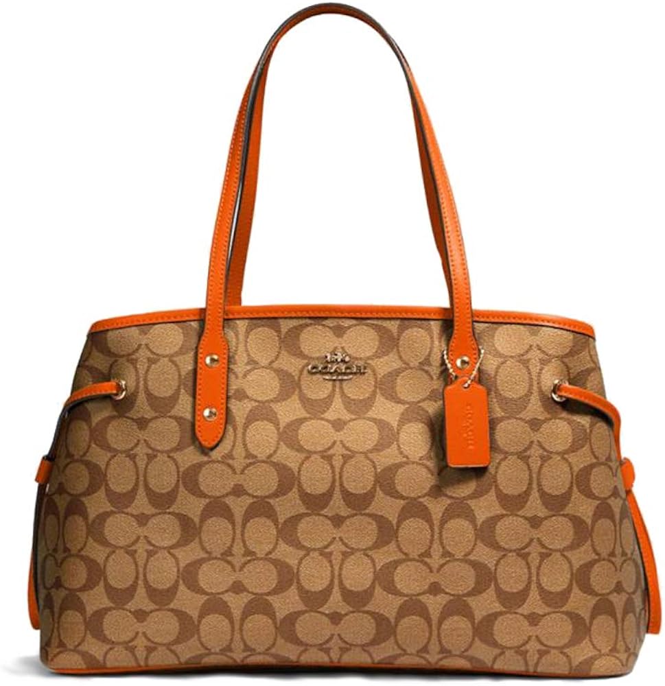 drawstring carryall in signature canvas coach