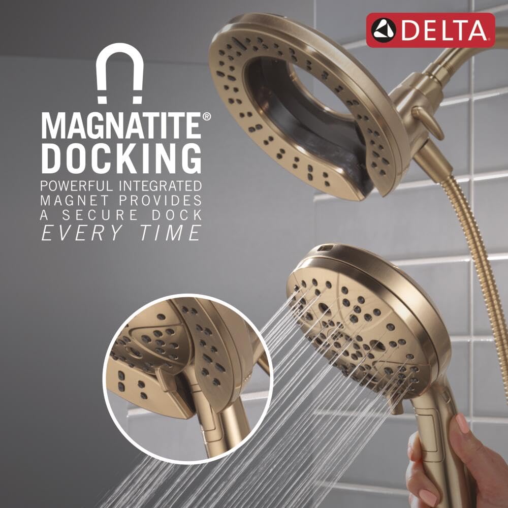 Delta In2ition 2-in-1 Shower Head With Handheld Hose - 7 Spray Settings, 2.5 GPM, ProClean