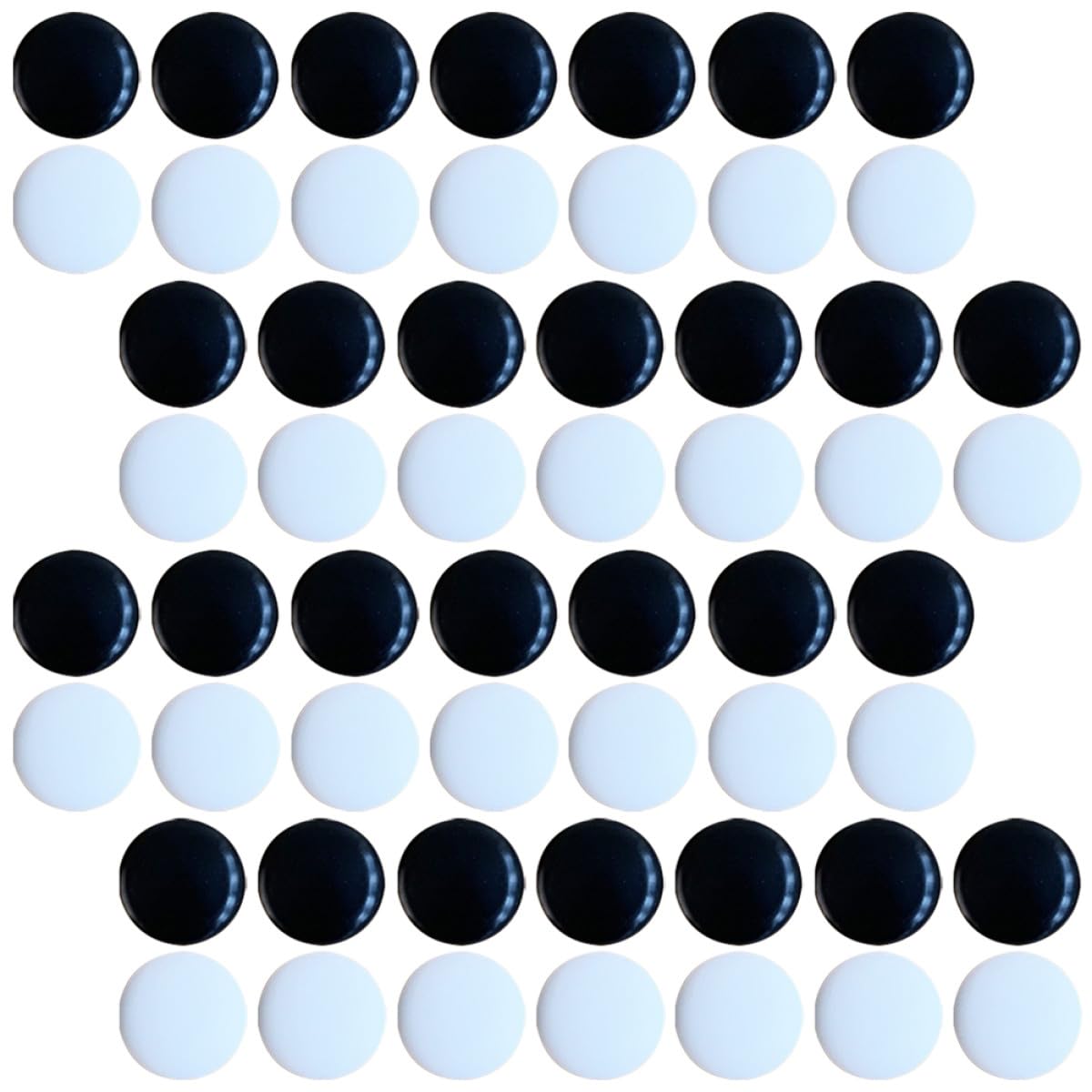 Pezzi Scacchi Go 360 Resistenti Compatti Accessori per Giochi da Tavolo Educativi e Scuola Pietre Doppia Faccia