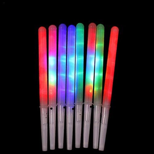 Miniatura 9 de 100 conos de algodón de azúcar, palitos de algodón iluminados, 8 patrones de colores LED intermitentes para fabricante de algodón de azúcar, palos