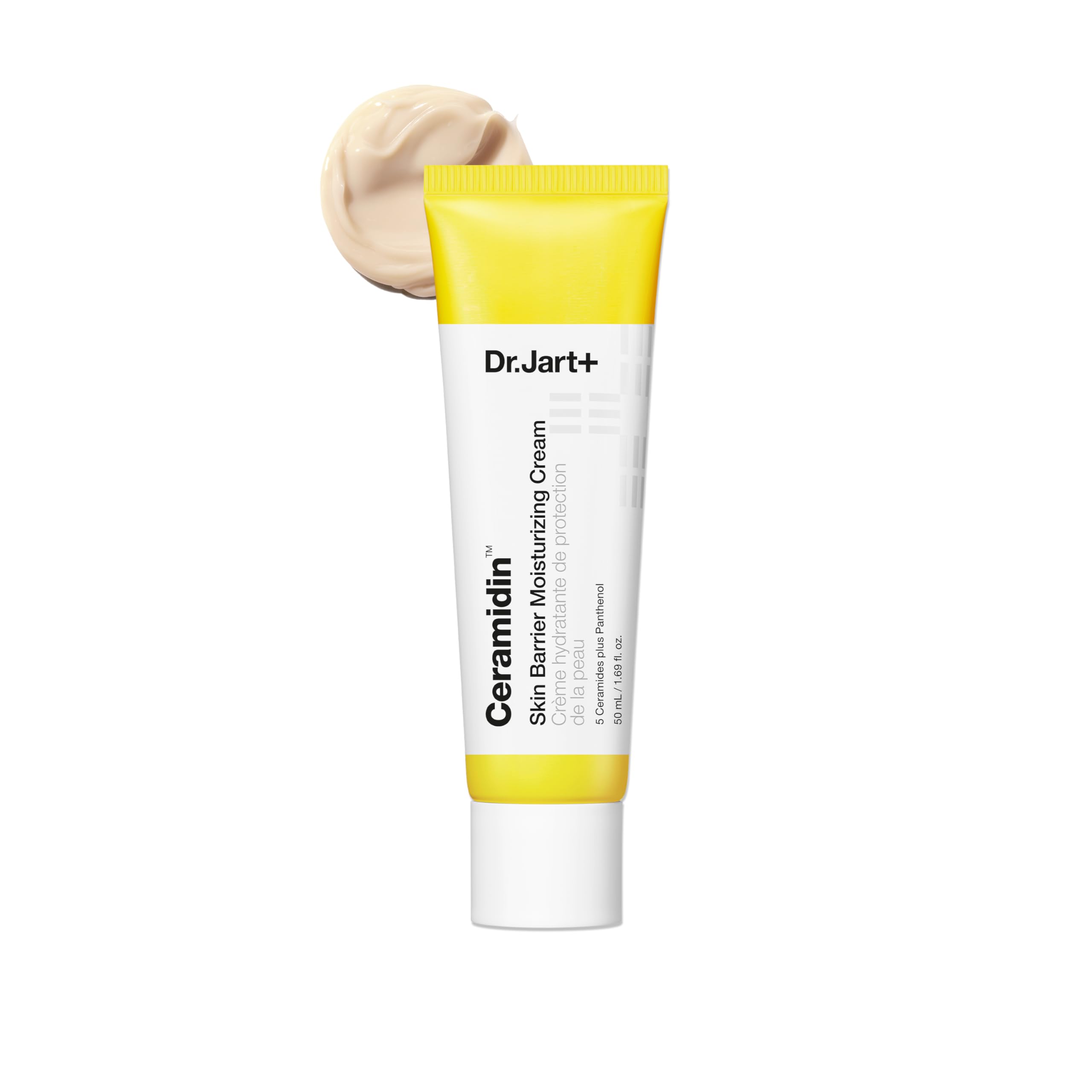 Dr.Jart+ Ceramidin Crème Hydratante Visage Barrière Cutanée pour Peau Sèche aux Céramides et Panthénol | Soin de la peau coréen, 50 ml