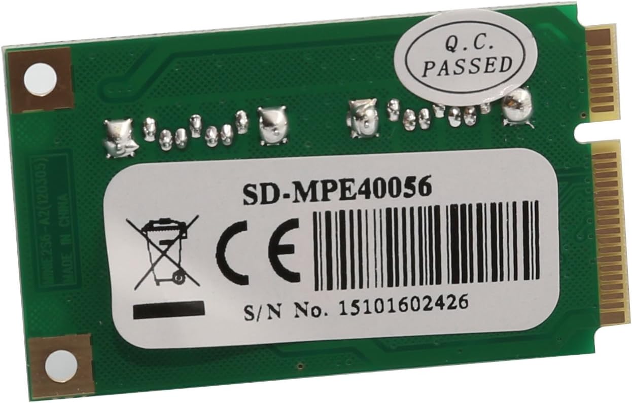 Back view of Syba Mini PCIe SATA III Controller Card with model number