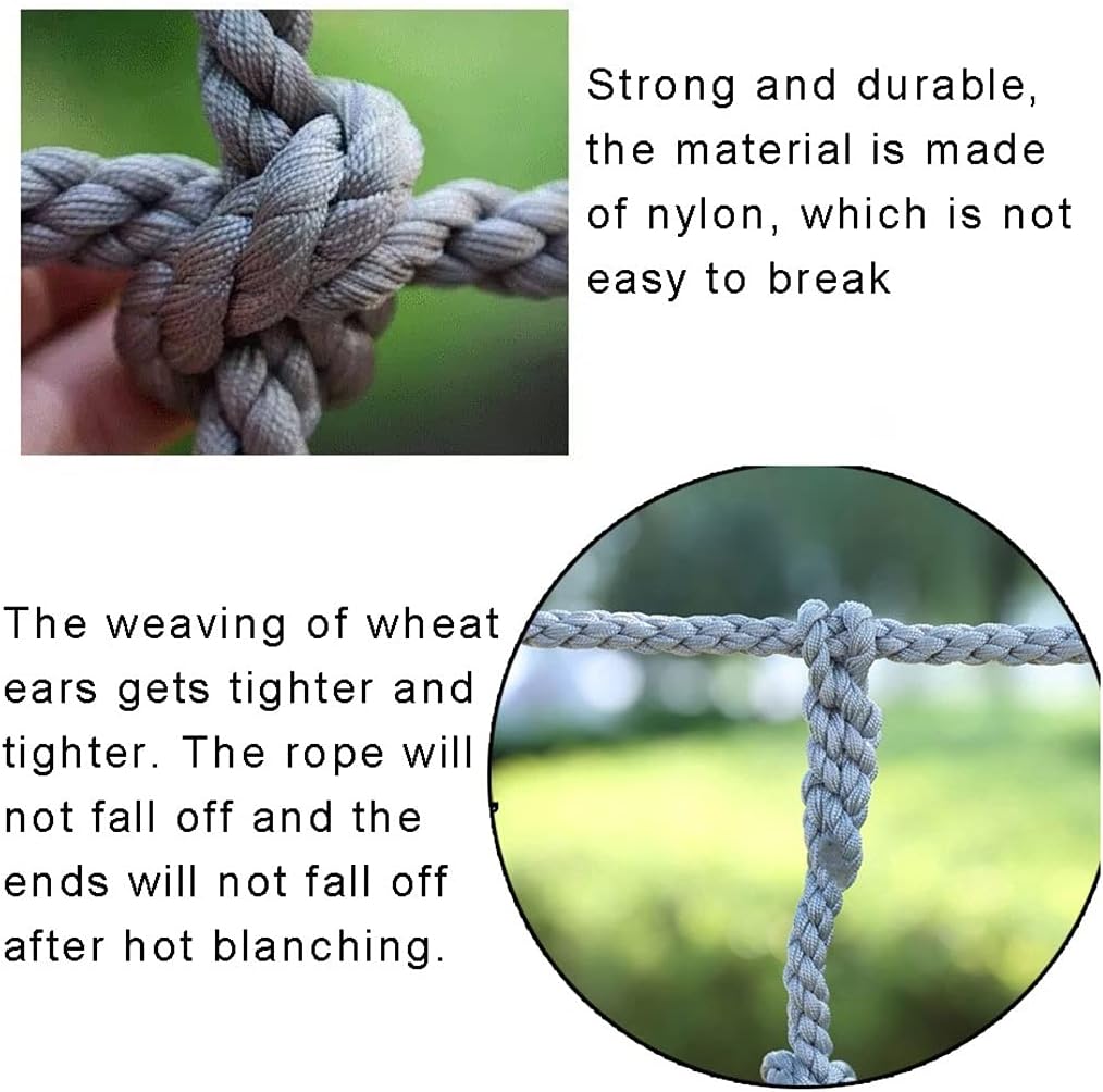 Kids Climbing Frame Net - Durable Polyamide Rope Netting for Outdoor Play, Cargo Climbing, Plant Support, 10x10cm Mesh, 1x2m (3.3x6.6ft) - Ideal for Children's Training