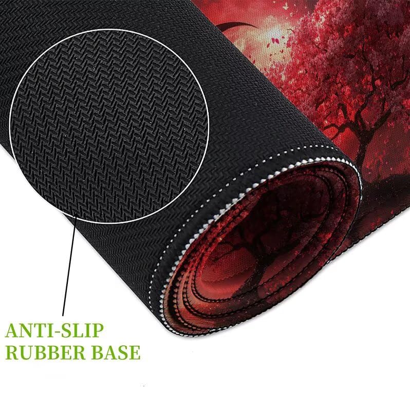 Mouse pad avec base caoutchouc antidérapante pour ordinateur