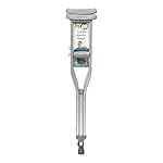Hugo Mobility 721-790 Adjustable Aluminum Crutches for Walking, Youth Size Accomodates User Heights Between 4\'6 and 5\'2, Silver