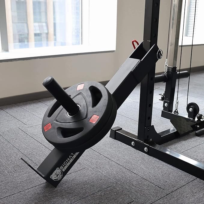 Image of Fitvids Upgraded Adjustable Jammer Arms, Lever Arms, Monolift Attachments Rated 600 LB Per Arm, Fits Racks at All Post Sizes and Hole Sizes, Pair