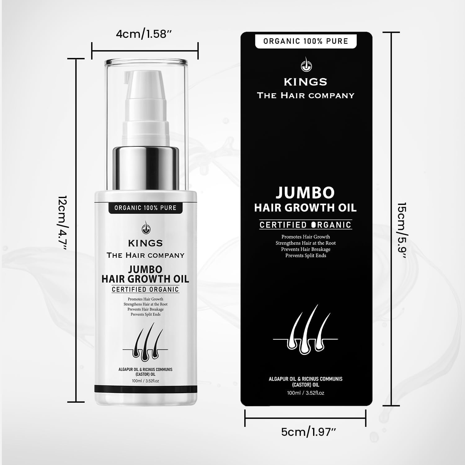 Kings Hair Growth Serum, Blocks DHT, Fights Hair Thinning & Hair Loss, Helps in Hair Regrowth, High Absorption - Image 4