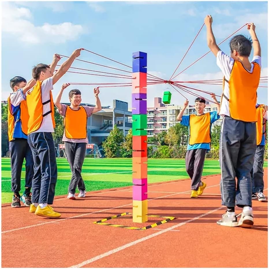 Outdoor Activities For School Sports Days/Company Team Building/Home Party, Team Building Games For Work, Durable Plastic (Color : Multi-colored, Size : 10pcs)