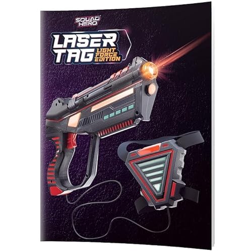 Squad Hero Rechargeable Laser Tag Set for Kids, Teens & Adults - Gun & Vest Sensors - Fun Ideas Age 8+ Year Old Cool Toys - Teen Boy Games - Boys & Girls Outdoor Teenage Group Activities - Kids Gifts