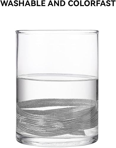 Miniatura 8 de Banda elástica dorada, 15 yardas, 14 pulgada (0.236 in), correa elástica plana metálica con purpurina para coser y manualidades