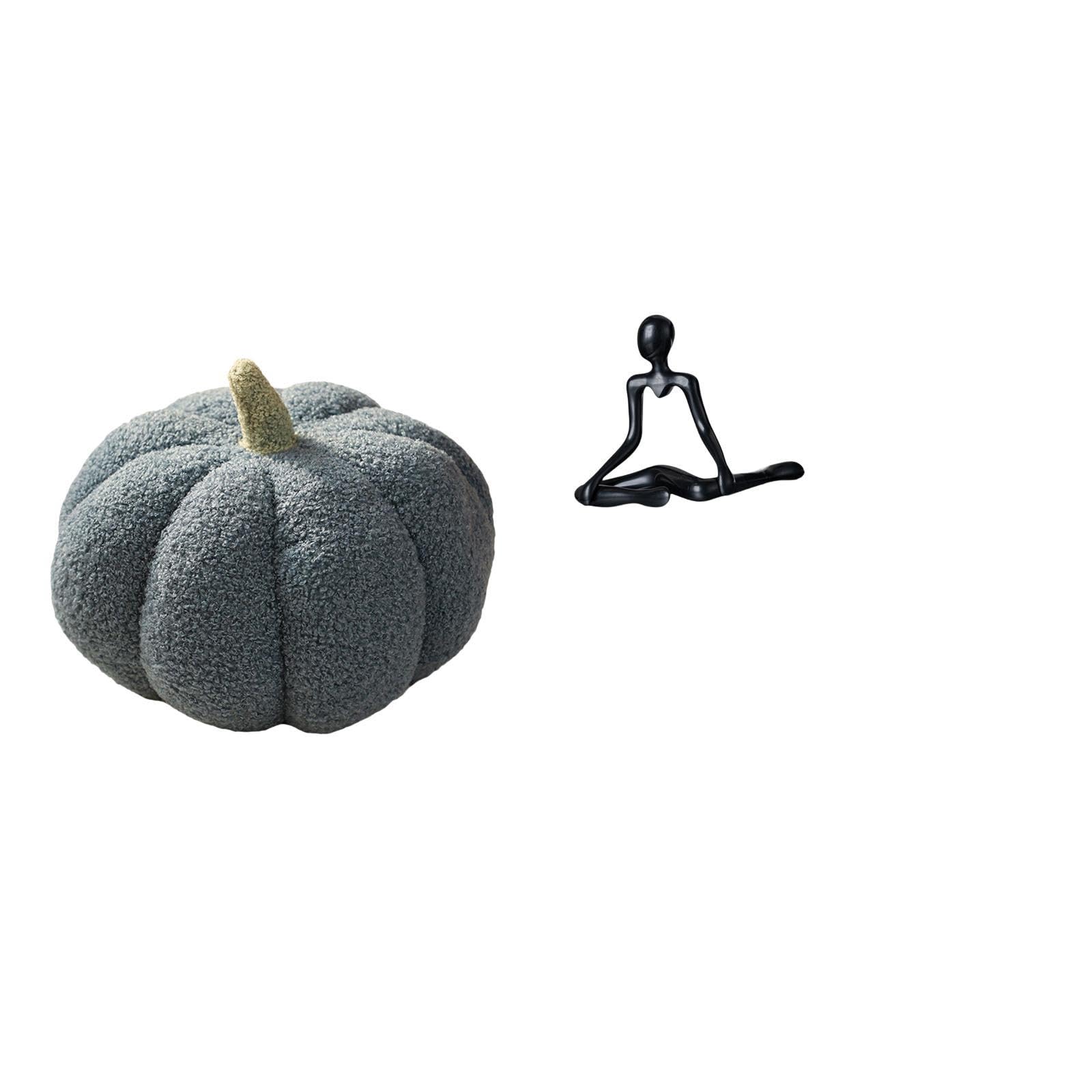 Enchanting Pumpkin Thinker Plush Sculpture Décorative Cushion for Bedroom Sofa Bed Unique Creative Housewarming Ornament Décor|Home & Garden|Home Décor|Pillows-image-7