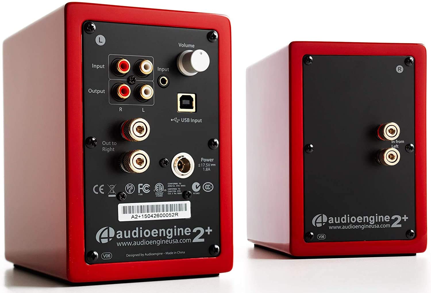 AudioEngine A2+ Aktif Hoparlör (Kırmızı) : Amazon.com.tr: Elektronik