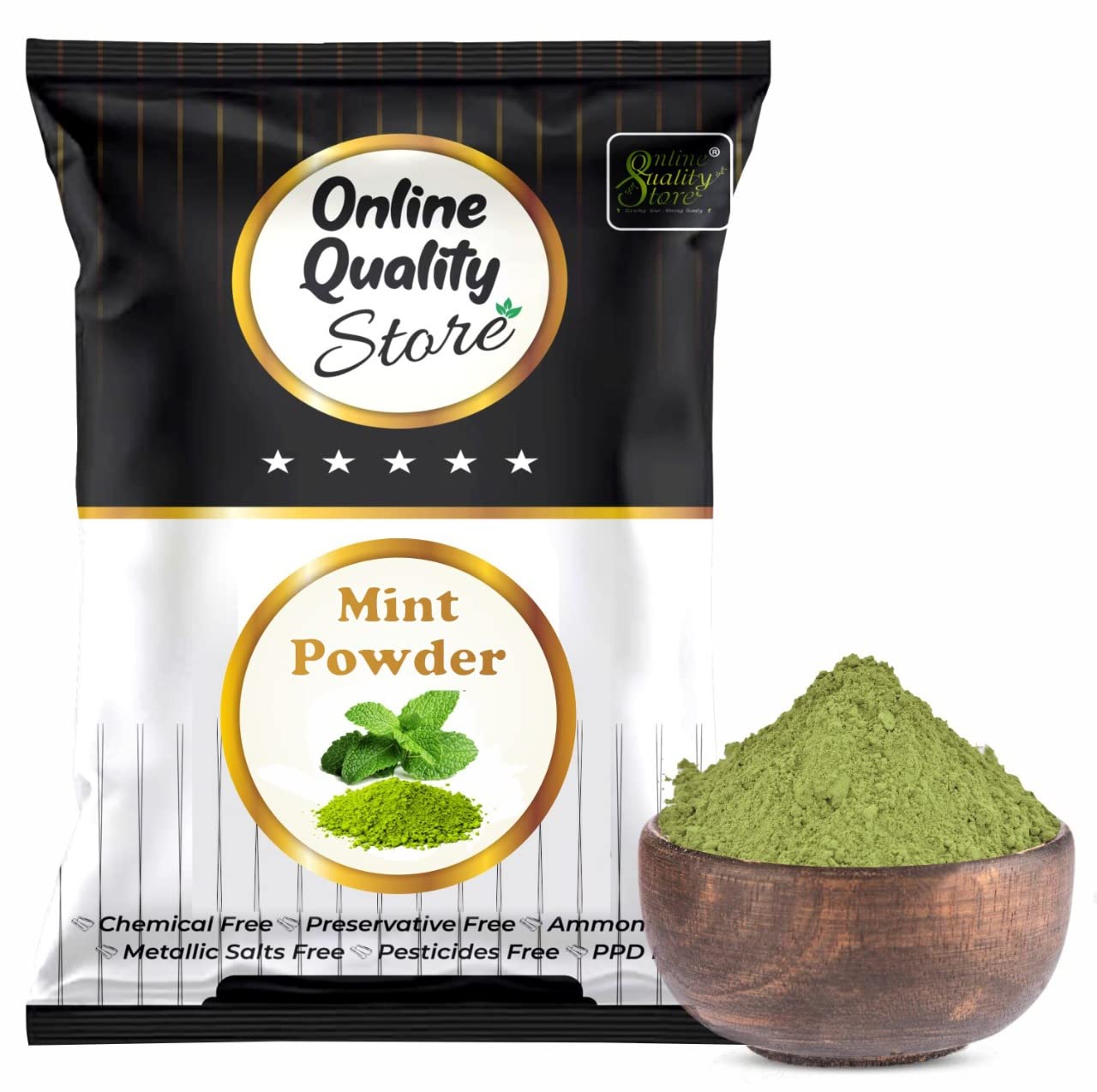 Online Quality Store Herbal Mint Powder Combo for Hair and Face